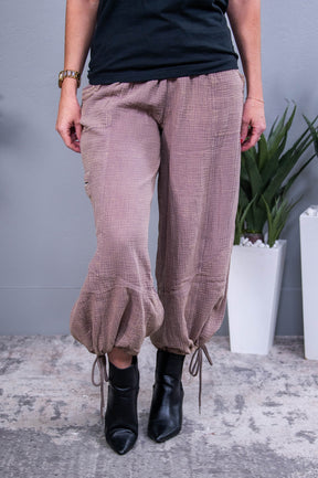 I'm Making My Own Way Mocha Solid Pants - PNT1731MO