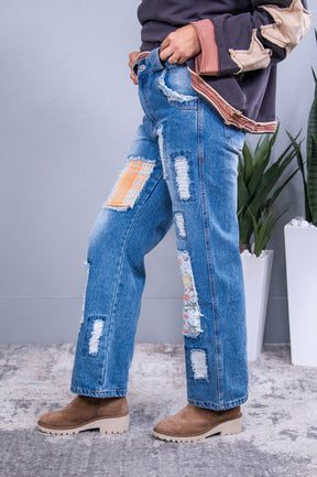 Carina Multi Patch Denim Jeans - K1238DN