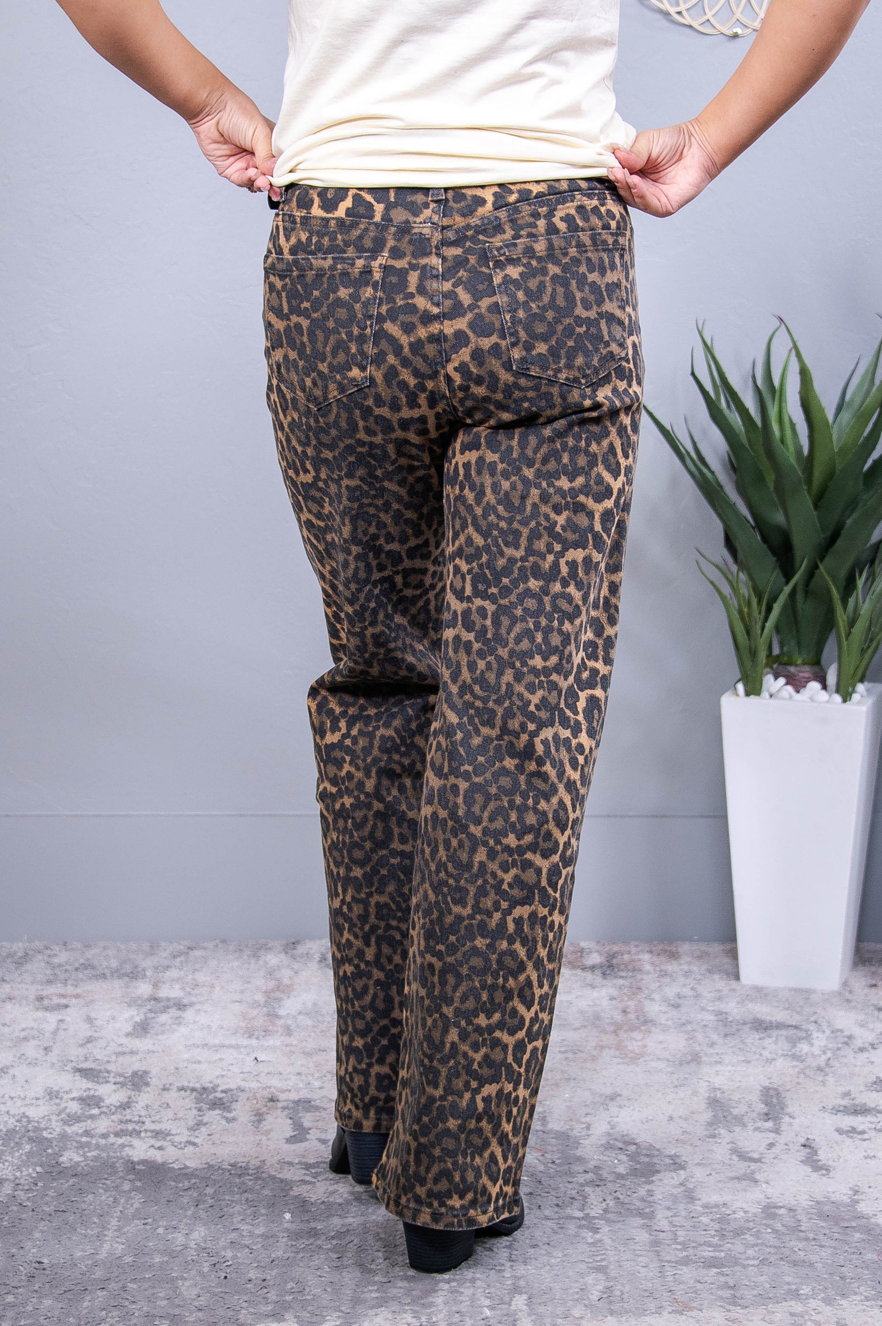 Katniss Brown Printed Jeans - K1241BR