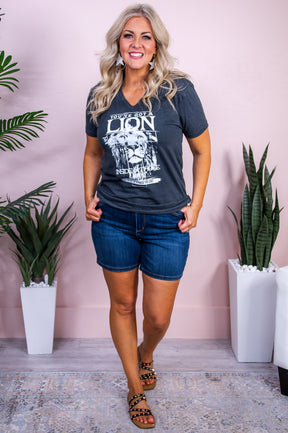 You've Got A Lion Dark Heather Gray Graphic Tee - A3415DGH