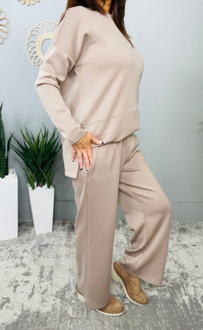 Travel Collection Greece Cappuccino Solid Pants - PNT1754CP