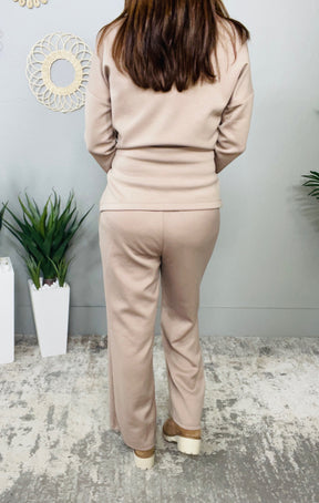 Travel Collection Greece Cappuccino Solid Pants - PNT1754CP