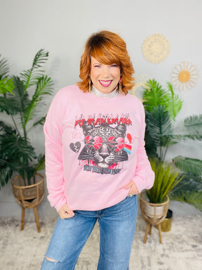 Heartbreaker Pink Graphic Sweatshirt - A3913PK