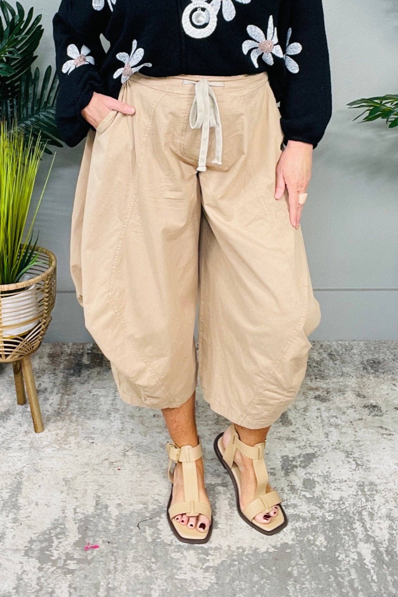 Bohemian Vibes Latte Aladdin Harem Pants - PNT1786LT