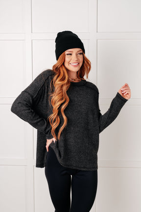 Simply Basic Black Sweater Top