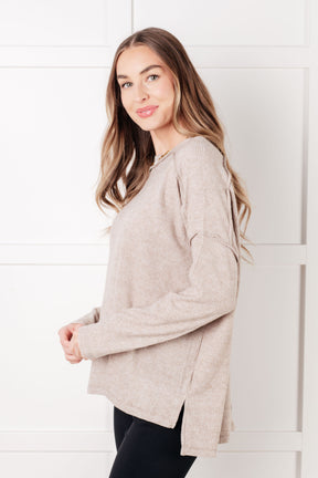 Simply Basic Heather Mocha Sweater Top