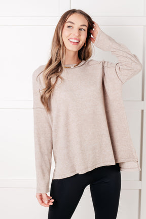 Simply Basic Heather Mocha Sweater Top