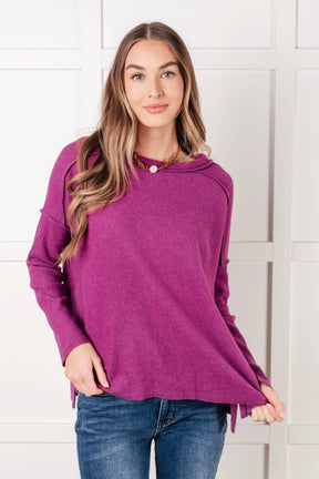 Simply Basic Light Plum Sweater Top