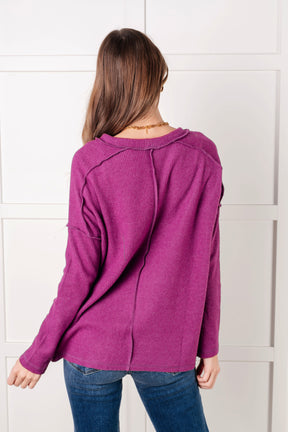 Simply Basic Light Plum Sweater Top