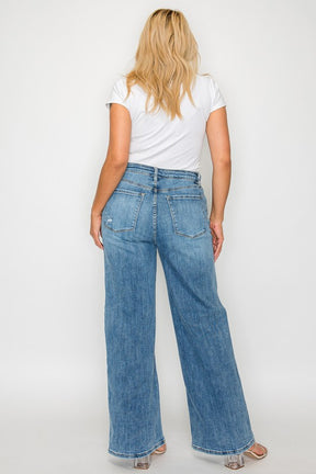 Ava Bytos High Rise Wide Leg Jeans with Pockets