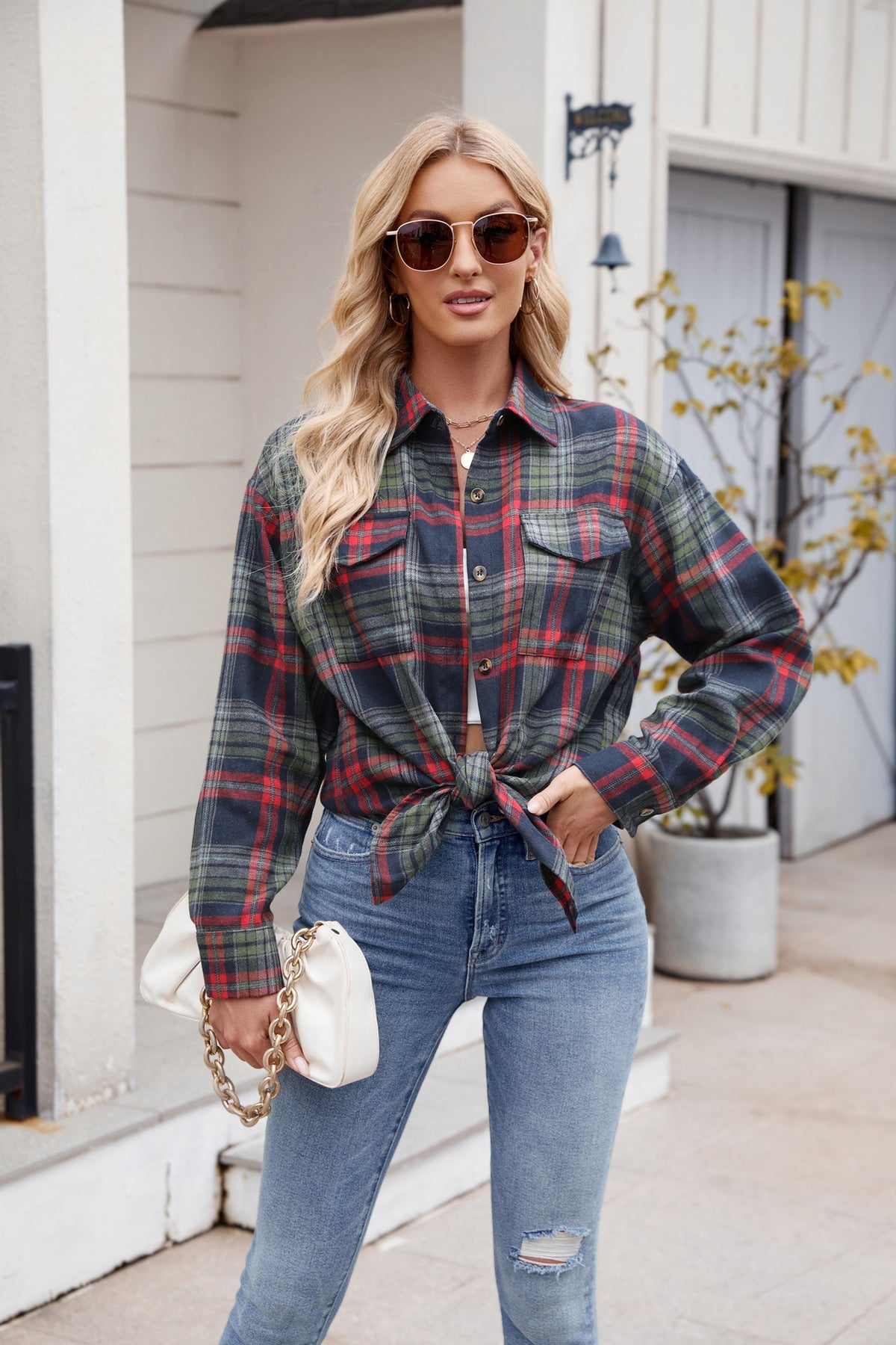 You Plaid It Multi Color Plaid Top (7 Colors)