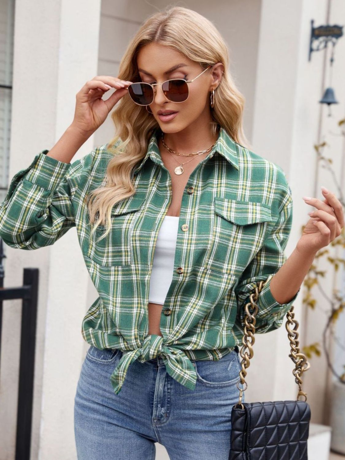 You Plaid It Multi Color Plaid Top (7 Colors)