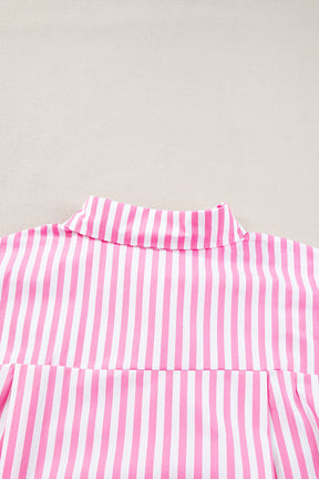 Stripes For Days Pink Dolman Sleeve Top