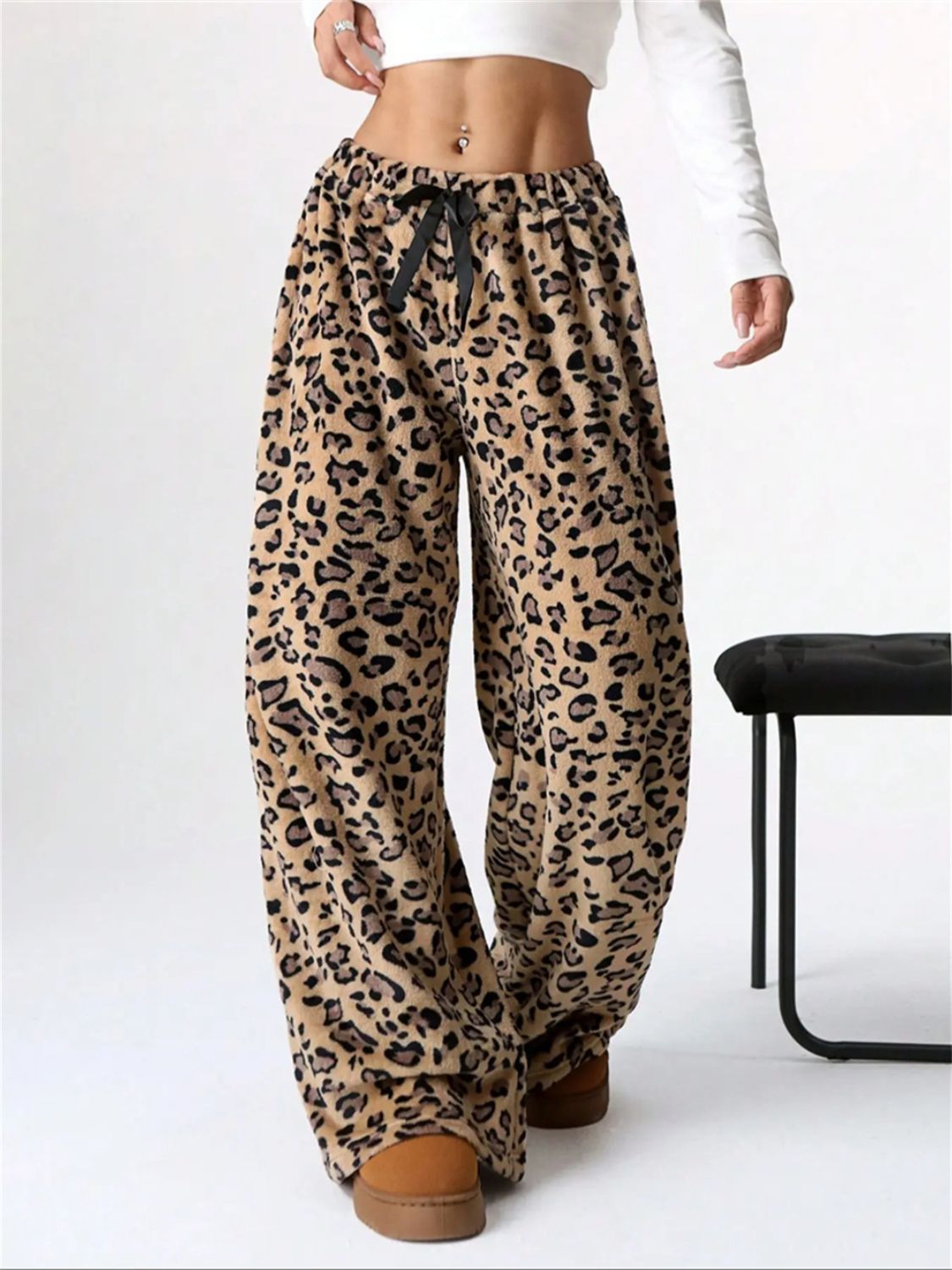 Wild Side Wide Leg Plush Pants