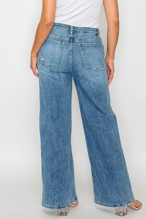 Ava Bytos High Rise Wide Leg Jeans with Pockets