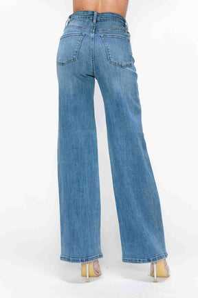 Ava Bytos High Rise Wide Leg Jeans with Pockets