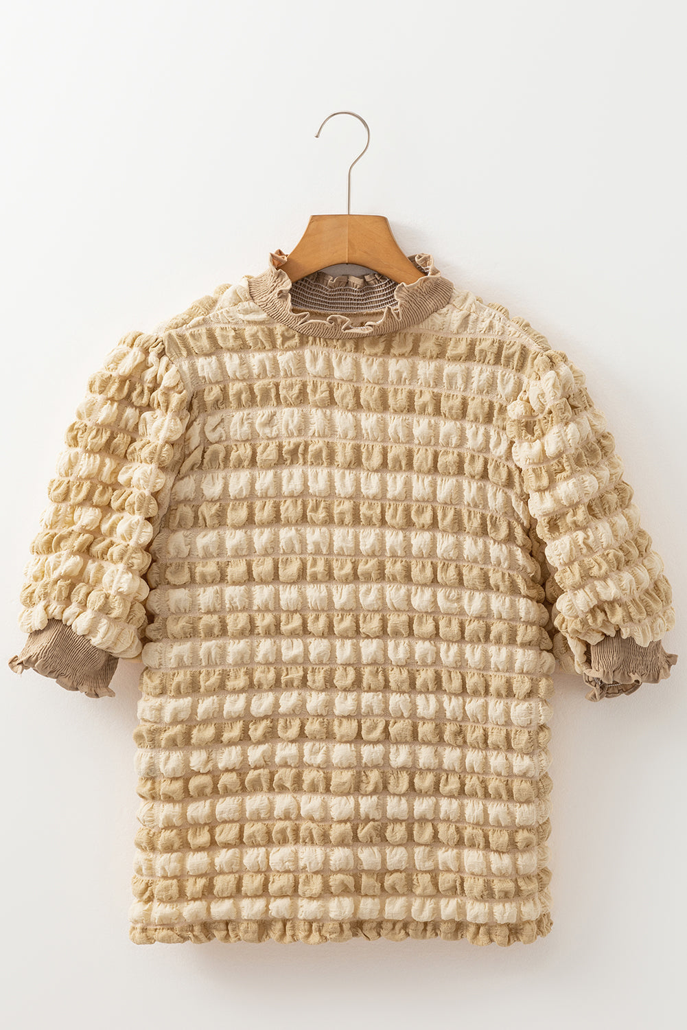 Join The Club Textured Mock Neck Top