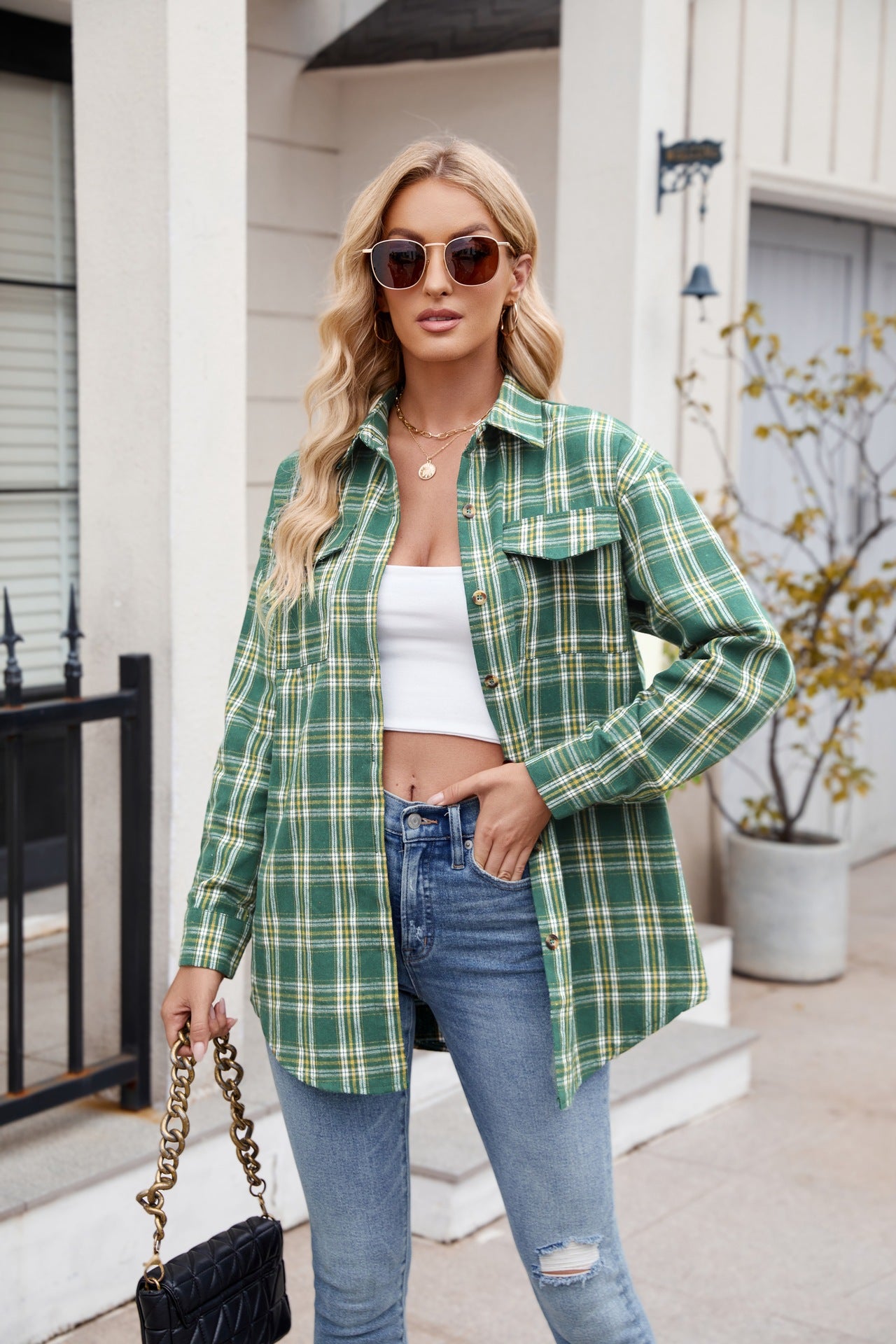 You Plaid It Multi Color Plaid Top (7 Colors)