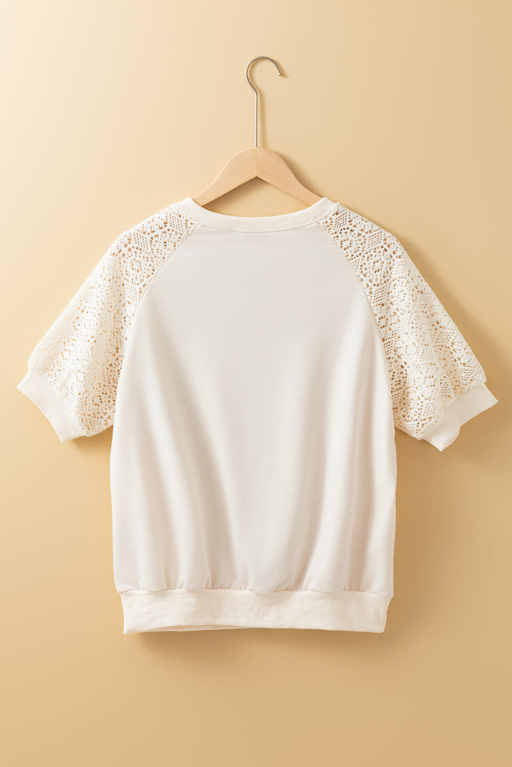Lacy Days Ahead Crochet Sleeve Top
