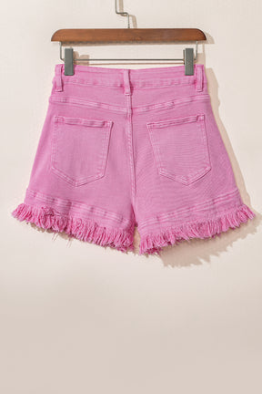 Pinky Love Mid Rise Denim Shorts