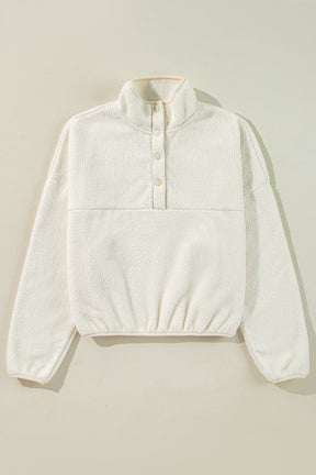 Warm Days Ahead White Sweatshirt Top