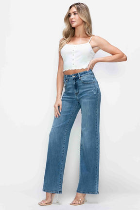 Ava Bytos High Rise Wide Leg Jeans with Pockets