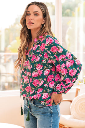 Fresh Is Key Floral Printed Puff Sleeve Top