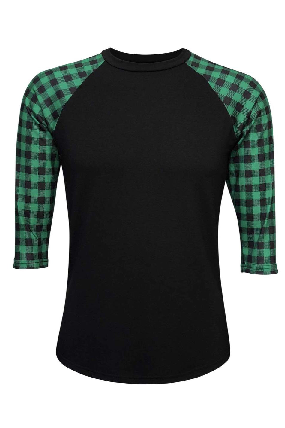 Buffalo Plaid Green Top - T10627GN