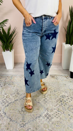 Stella Medium Denim/Dark Denim Star Jeans - K1197DN