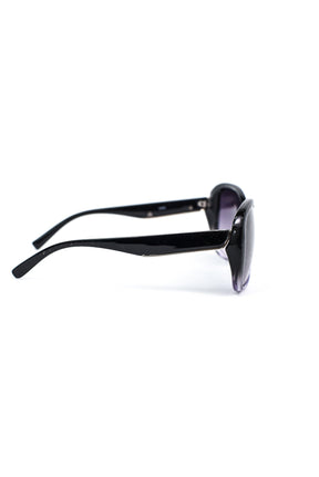 Clear/Black Frame/Black Lens Sunglasses - SGL266CL - FREE hard case