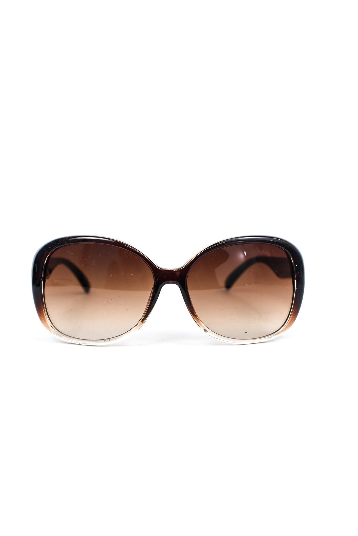 Brown/Clear Frame/Brown Lens Sunglasses - SGL267BR - FREE hard case