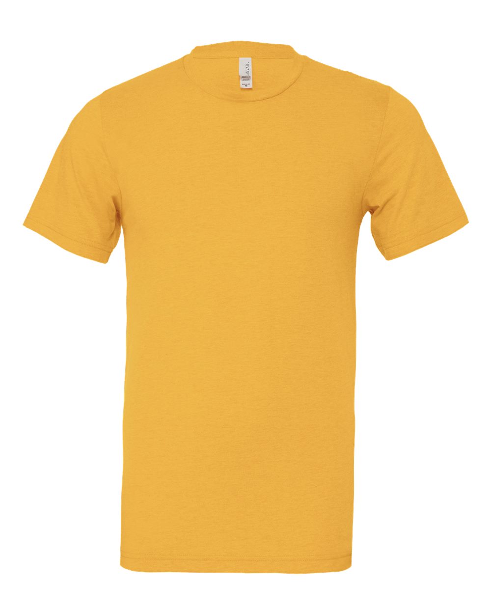 3001CVC HEATHER YELLOW GOLD UNISEX CVC JERSEY TEE