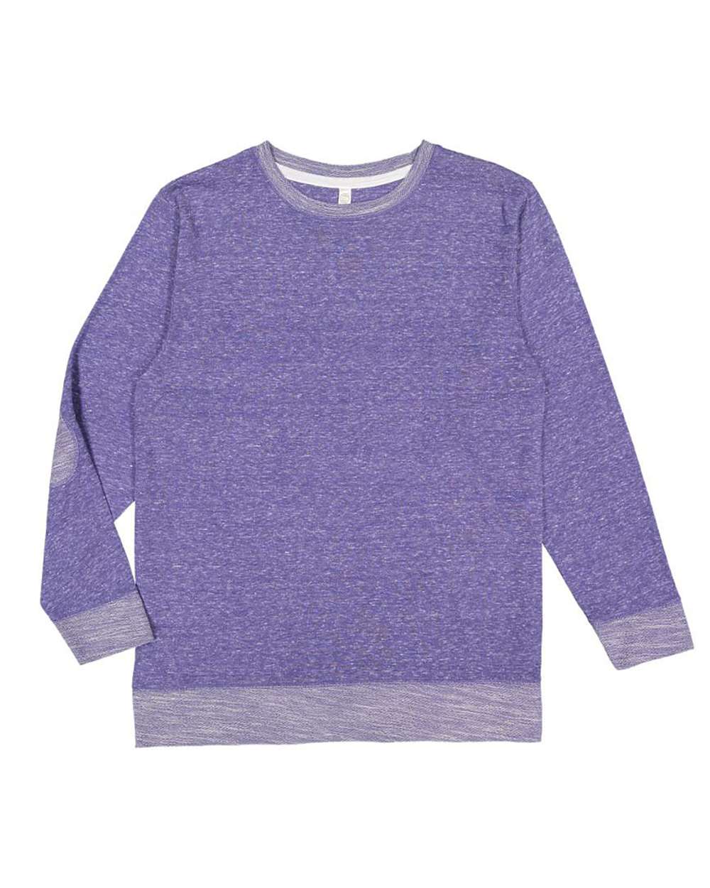 6965 purple Melange French Terry Pullover