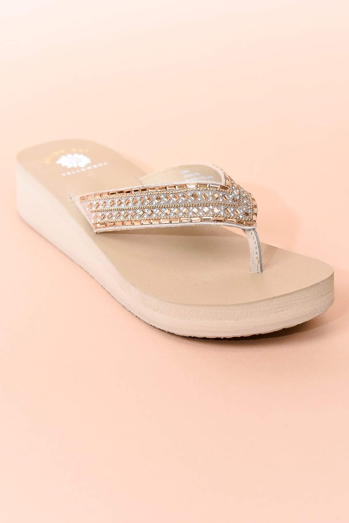 Vacation Calls Taupe Bling Sandals - SHO2250TA