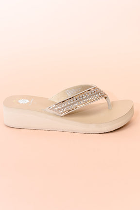 Vacation Calls Taupe Bling Sandals - SHO2250TA