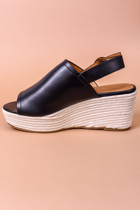 Sweet As Can Be Black Espadrille Wedges - SHO2256BK