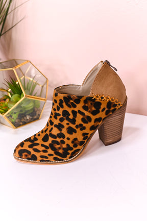 Career Goals Camel Printed Booties - SHO2414CA