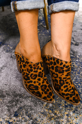 Career Goals Camel Printed Booties - SHO2414CA