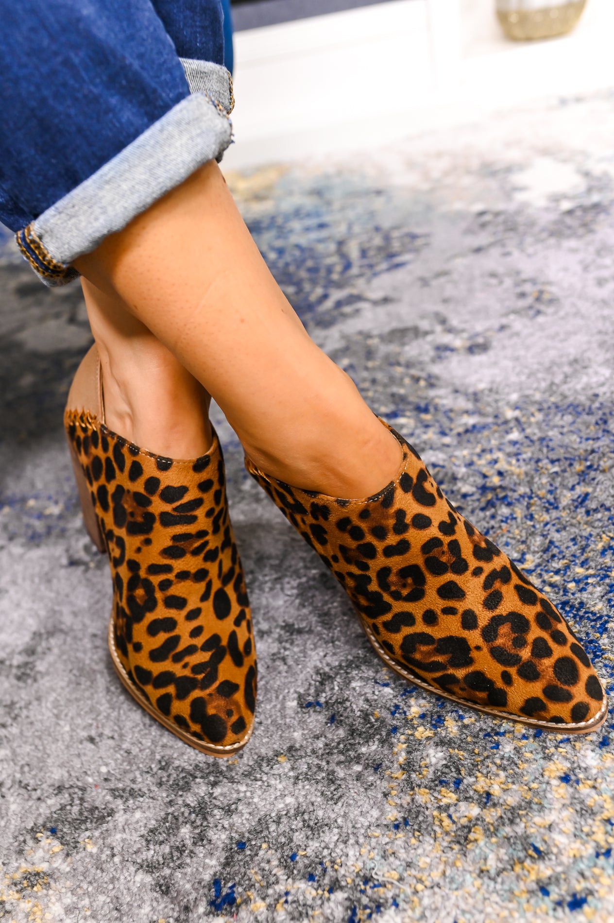 Career Goals Camel Printed Booties - SHO2414CA