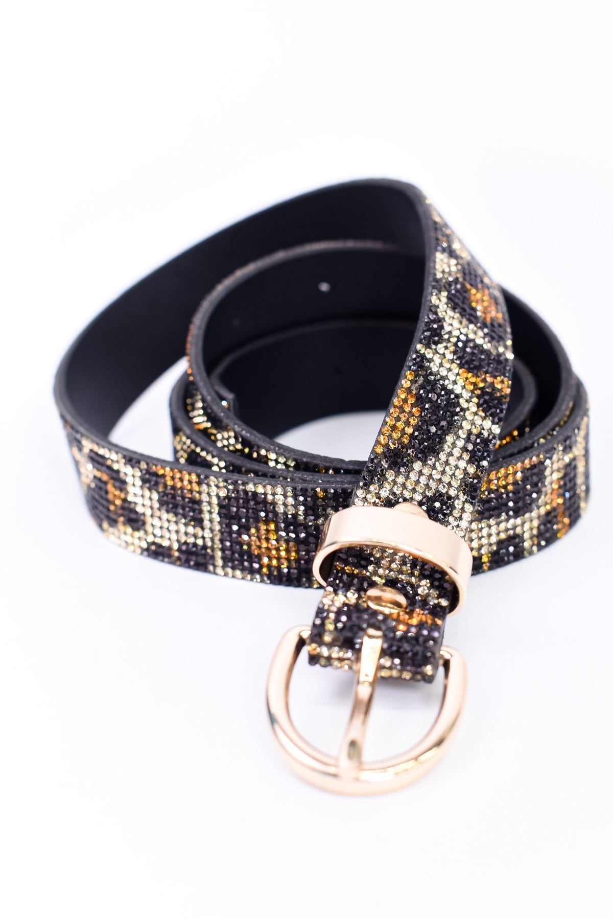 Printed/Gold Bling Belt - BLT1059LE