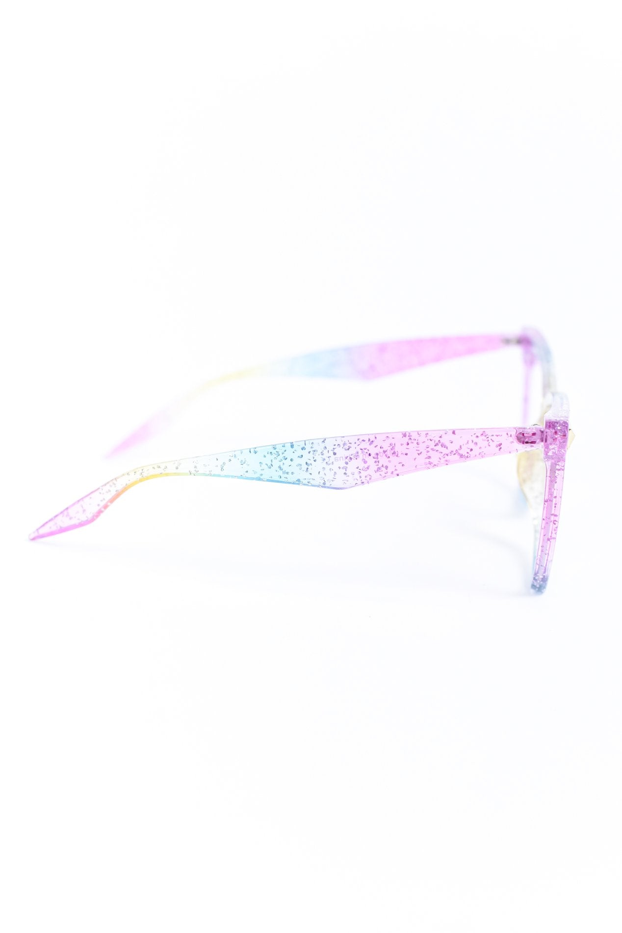 Rainbow Glitter Blue Light Glasses - BLG001RW - FREE Black Case